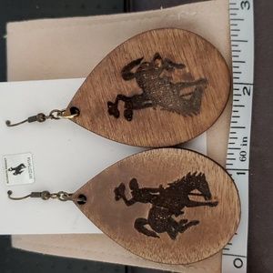 Wood Cowboy 🤠 Earrings